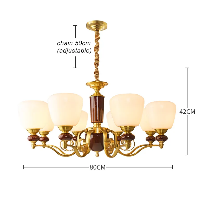 European factory price classical hanging E27 bulb lighting chandelier for villa