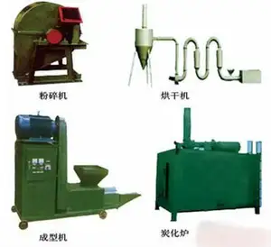 Low price wood sawdust charcoal briquette / block making machine