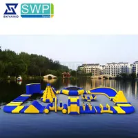 Outdoor inflatable floating water park / whole set water inflatable amusement park