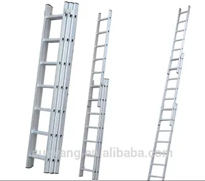 Escalera de extensión de aluminio de 3 secciones, escaleras combinadas con EN131