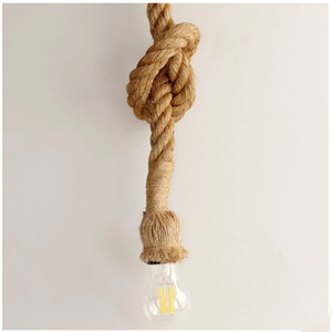 Iluminación de tienda de ropa lámpara colgante de <span class=keywords><strong>cuerda</strong></span> de cáñamo hecha a mano Vintage - Product Image 2