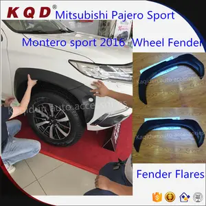 Black And Chrome Car Body Cladding For Mitsubishi Pajero Sport 2016 Side Body Molding For Montero Sport 2017