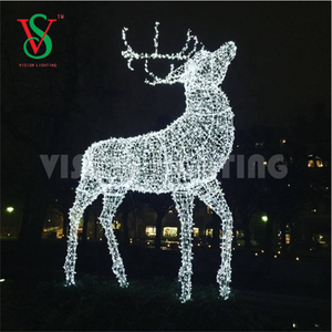 Lumières de décoration de Noël de vacances, motif de <span class=keywords><strong>cerf</strong></span> 3D en LED imperméable IP65 - Product Image 5