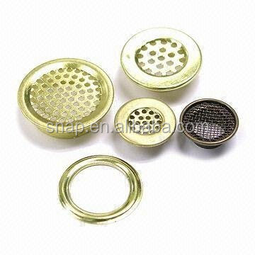 Металлические люверсы и шайбы