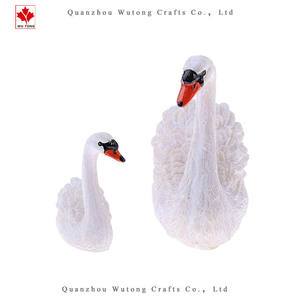 На заказ ручной работы из смолы, статуи лебедя и ребенка, украшение сада - Product Image 3