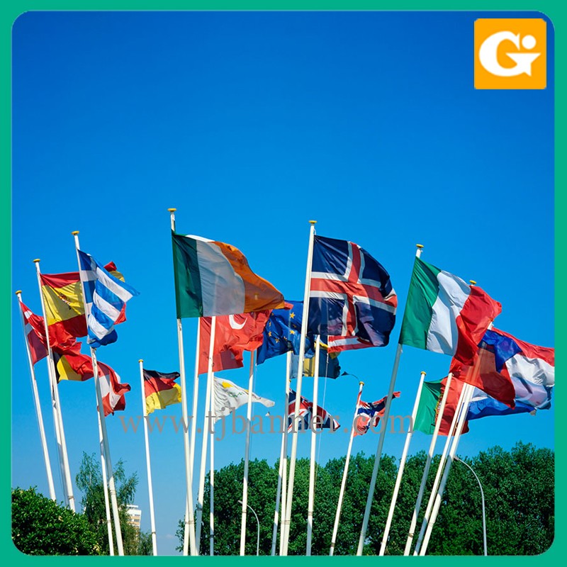 Горячие продажи дешевых вышитые флаг страны патч