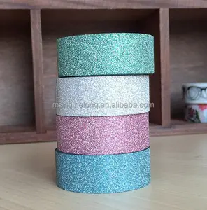 Diy glitter bant parlak çıkartma parlak kağıt