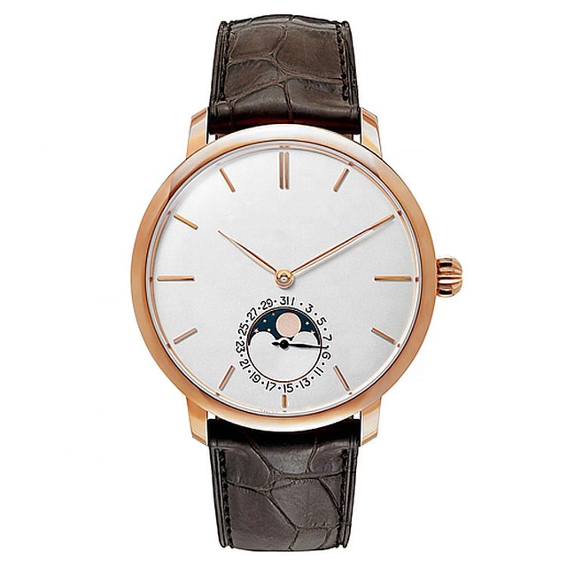 Customized Stainless Steel Moon Phase Watches Japanese Movement Waterproof Watches Men's Quartz Watches