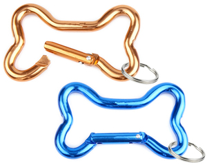 Custom Dog Shaped Metal Carabiner Bone Shape Aluminum Carabiner