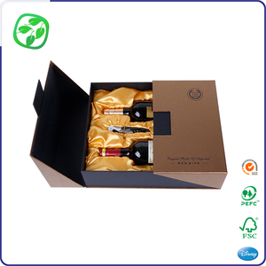 Tùy Chỉnh Thương Hiệu Nam Châm Hộp Rượu Nhà Máy, Trung Mở Hộp Rượu Giấy - Product Image 3