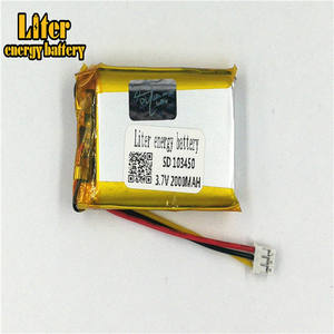 Spina 2.0-<span class=keywords><strong>3</strong></span> P Batteria Al Litio 103450 2000 mah Ricaricabile Li Batteria Ai Polimeri di PL LiPo Batteria con Fili - Product Image 2