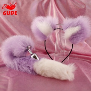 Juego <span class=keywords><strong>de</strong></span> Juguetes Sexuales Anales <span class=keywords><strong>de</strong></span> Metal para Cosplay con Tapón Anal, Cola y Diadema para Adultos (Tapón Anal + Diademas) - Product Image 1