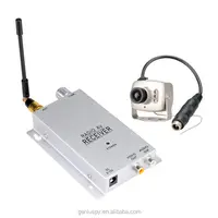 Kit de sécurité Mini CCTV, 6led IR, 1.2G, CMOS couleur, avec récepteur, caméra numérique sans fil 208C