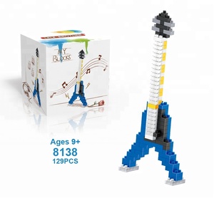 Bloques de construcción de instrumento Musical personalizado, instrumento Musical Nanoblocks, Piano, guitarra, tambor, juego de bloques de construcción - Product Image 3