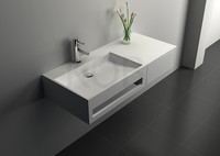 Prix du lavabo en céramique sanitaire en acrylique à surface solide