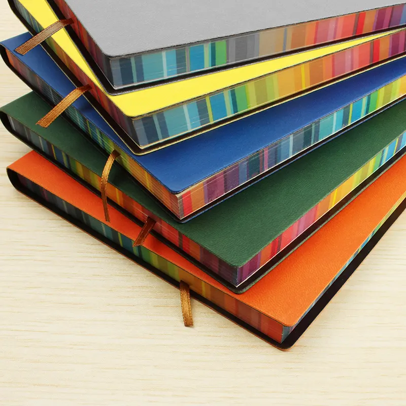Myway Mooie Briefpapier Mode Multicolour A5 Verdikking Dagboek Leer Vrouwelijke Kleurrijke Kunstleer Notebook