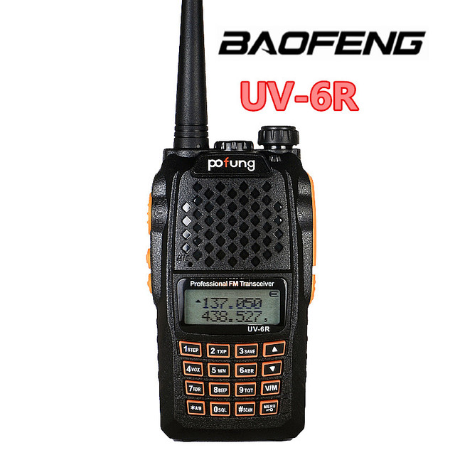 5-8 km Long Distance FM Two Way Radio Baofeng UV-6R 136-174mhz,400-520mhz Frequency Interphone
