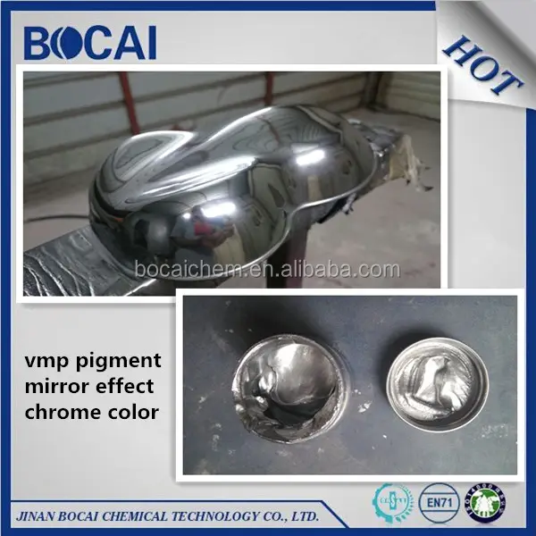 Sıvı beyazlık Vmp alüminyum macun Pigment sprey gümüş krom alüminyum ayna araba boyası s Metal pul için araba boyası 7 mikron