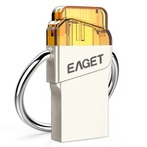 EAGET סוג C 64GB עט כונן 32GB עמיד למים USBC 3.1 פלאש דיסק מקל עבור Huawei עבור Xiaomi טלפון מחשב סוג c usb דיסק און קי