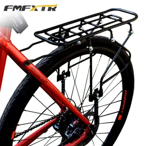 FMFXTR gancio posteriore per mountain bike in acciaio può trasportare 100kg ripiano posteriore per bicicletta pieghevole ripiano rimovibile parti di biciclette