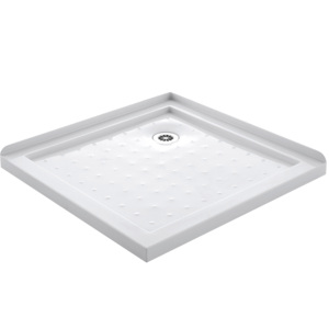 Prix d'usine – <span class=keywords><strong>Bac</strong></span> de <span class=keywords><strong>douche</strong></span> carré moderne en acrylique 90x90 cm, étanche et antidérapant, avec tailles personnalisables - Product Image 2