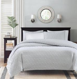 Luxury Queen and <strong>King</strong> Printed Solid Color Quilted <strong>Bedspread</strong> Coverlet Set - Product Image 2