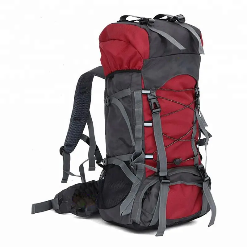 Outdoor 70L Hiking Backpacking Packs Hiking Travel Climbing Camping Mountaineering Backpack with Rain Cover