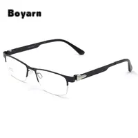 Moda titanyum alaşımlı optik gözlük çerçeveleri yarı çerçevesiz alaşım gözlük erkekler ve kadınlar için S6701