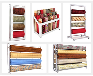 Debout libre papier peint tissu tapis présentoir en métal - Product Image 2