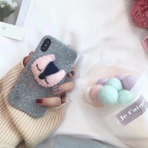 DIY sentía kawaii animal Bear conejo zanahoria gato Guangzhou paño del <span class=keywords><strong>tel</strong></span>éfono móvil para el iPhone x 8 8 más 7 7 más 6 6 Más - Product Image 6
