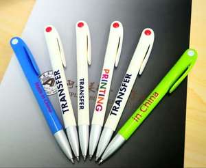 Bolígrafo de sublimación personalizado con logotipo de plástico blanco, venta al por mayor, barato - Product Image 6