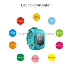 Q50 inteligente niños del reloj del gps, GPS GSM GPRS LBS ubicación relojes inteligentes para android y IOS - Product Image 6