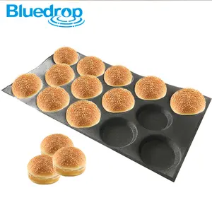 Silicone baking tools for hamburger form bun bread molds