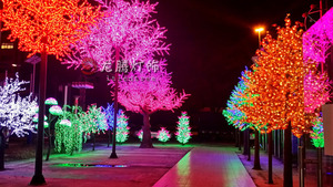 Bán buôn ngoài trời Vườn Cảnh quan trang trí đám cưới nhân tạo ấm trắng chiếu sáng LED hoa anh đào ánh Sáng Cây - Product Image 4