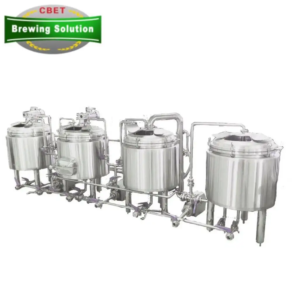 1BBL 100L 200L Complete Turnkey Beer Brewing System Micro Craft Beer Brewery Equipment Supplier