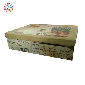 Retro Lip-Open <span class=keywords><strong>Box</strong></span> Rose Pattern Thời Trung Cổ Màu Hoa Logo In Hộp Quà Tặng Sinh Nhật Cho Nước Hoa Món Quà Nhỏ Giấy - Product Image 4