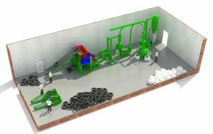Buon Progetto Completo di Pneumatici Polvere di Gomma Riciclata Prezzo Utilizzato In Gomma Rottami di Pneumatici di Riciclaggio di Macchine Attrezzature - Product Image 5