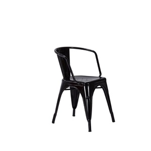 <span class=keywords><strong>Vendimia</strong></span> Tol estilo Metal <span class=keywords><strong>restaurante</strong></span> silla con brazo - Product Image 2