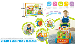 Andador de juguete para bebé, paseo en coche di <span class=keywords><strong>bao</strong></span> oso piano walker - Product Image 2