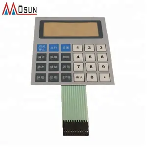 Embossed push button thin film switch