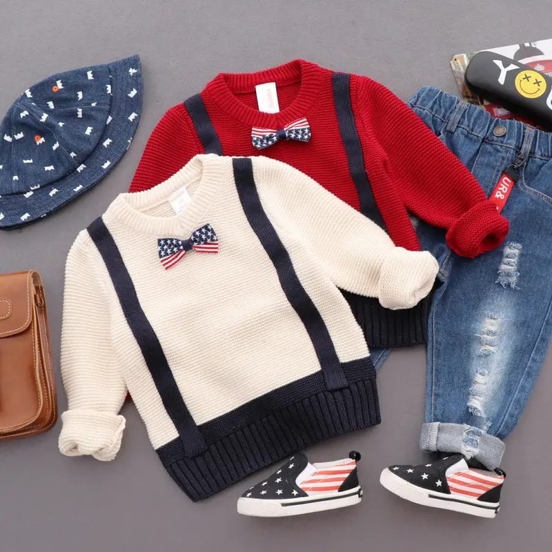 Wholesale High quality new fashion personality kids boys sweaters beautiful children clothes