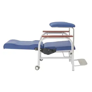Manual Portable Hospital Instruments Blood Sample Donation Chair Phlebotomy Chair Blood Draw Chair CY-H802A