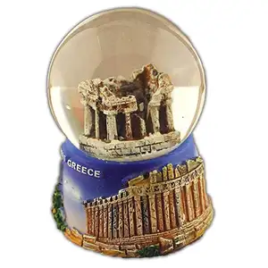 Europäische Art Tourist Retro Collection Griechenland Souvenir Schneekugel