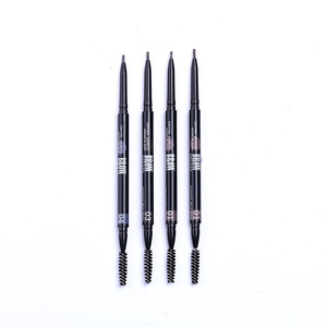 Bolígrafo de cejas de doble cabeza, resistente al agua, automático, coreano, Etiqueta Privada, embalaje delgado con cepillo - Product Image 1