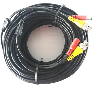 适用于 DVR CCTV 监控电缆的 ft 安全摄像机视频电缆 BNC RCA 电线