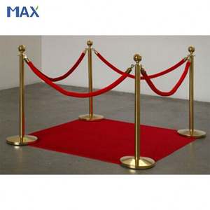 स्टेनलेस स्टील डंडा पोस्ट भीड़ पर नियंत्रण बाधा कतार वापस लेने योग्य बेल्ट रेलिंग डंडा - Product Image 6