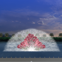 PROJECTION HOLOGRAPHIQUE EXTÉRIEURE GRANDE ÉCHELLE GRATUITE Écran d'eau Spectacle de lumière laser Fontaine