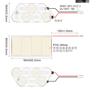 공장 가격 8.4V <span class=keywords><strong>SC1300mAh</strong></span> 10C <span class=keywords><strong>NI</strong></span>-<span class=keywords><strong>CD</strong></span> 충전식 배터리 팩 청소기용 - Product Image 4