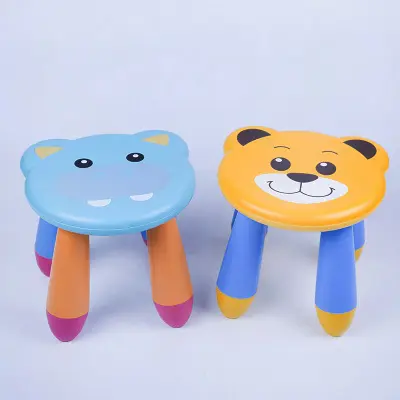 Cartoon Small Plastic Kid Stool Colorful Plastic Stool