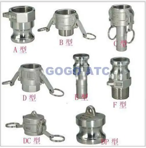 Alta qualidade Acoplador Rápido Tipo C DN25 aço inoxidável cotovelo montagem 50mm aço inoxidável tubo encaixes ss acessórios catálogo